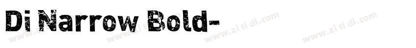 Di Narrow Bold字体转换